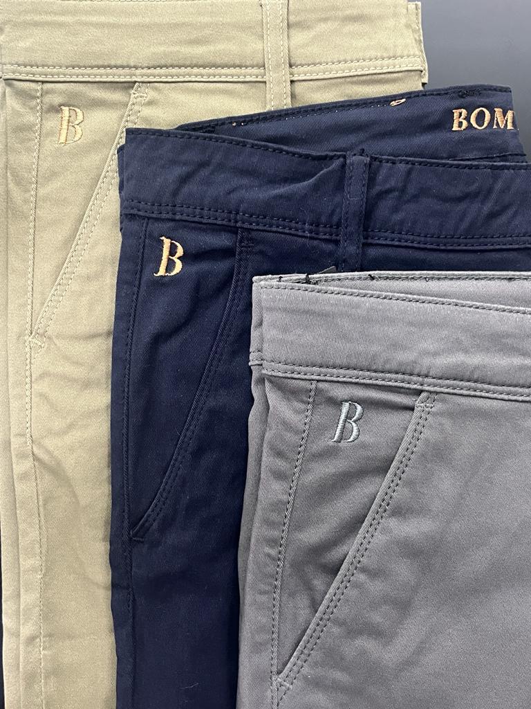 Bomy Chino Trousers Stretch Slim Fit for men