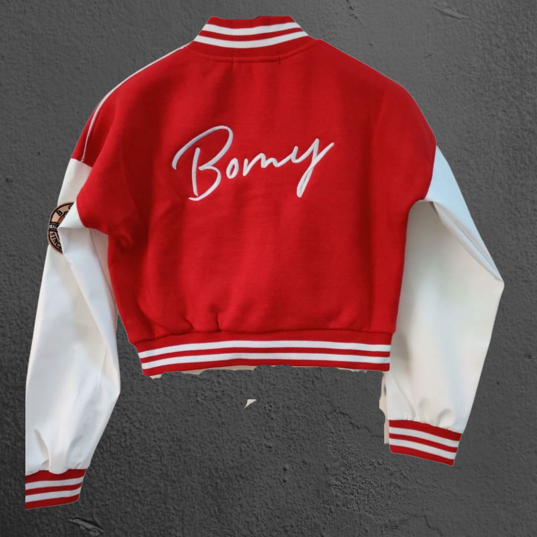 Bomy Baseball Jacket & RedSkirt